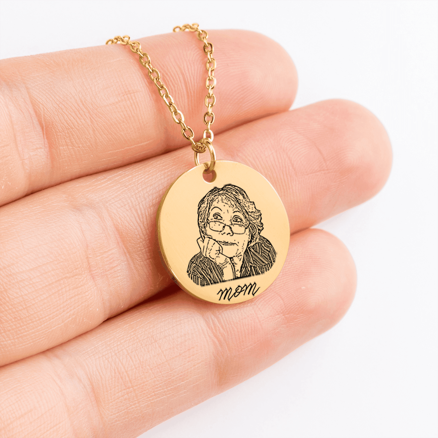 Portrait Coin Necklace