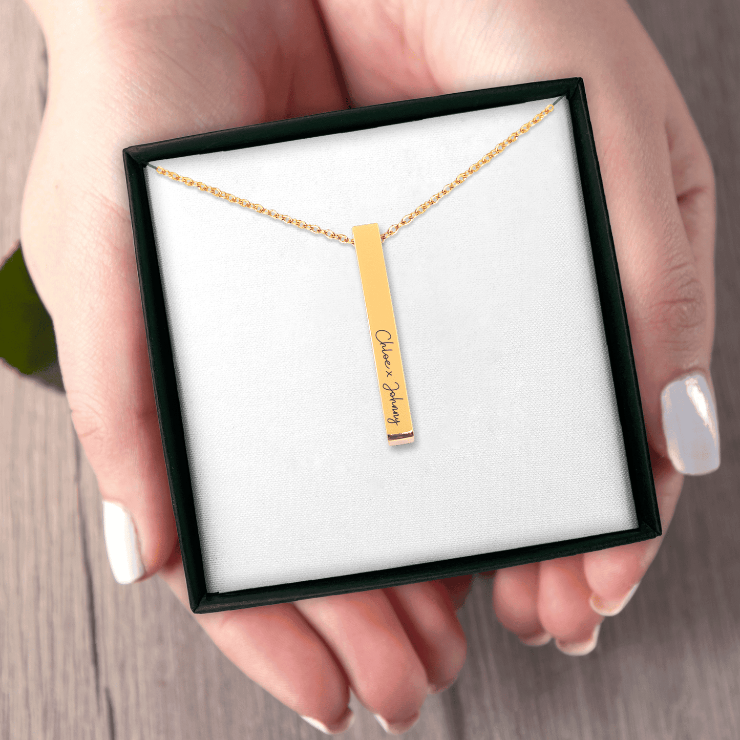 Custom Names Bar Necklace