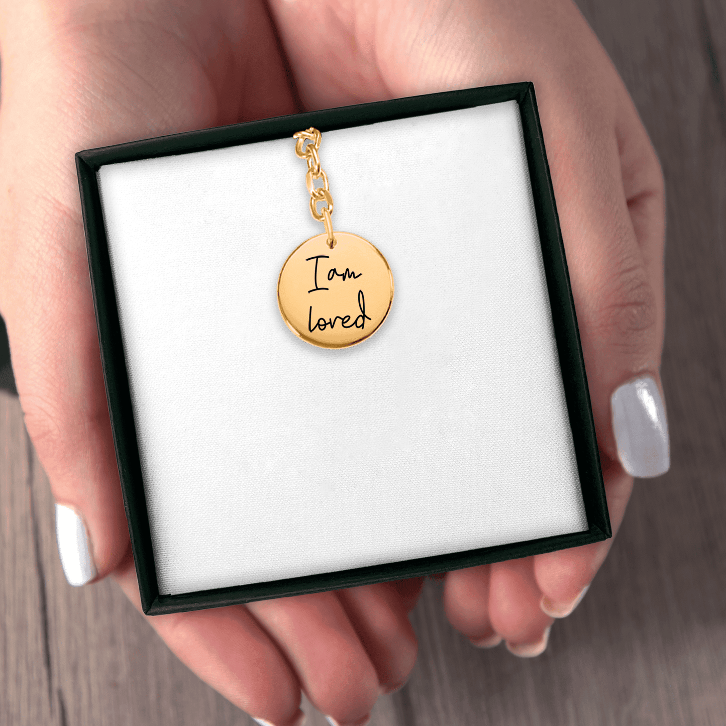 Affirmations Coin Keychain