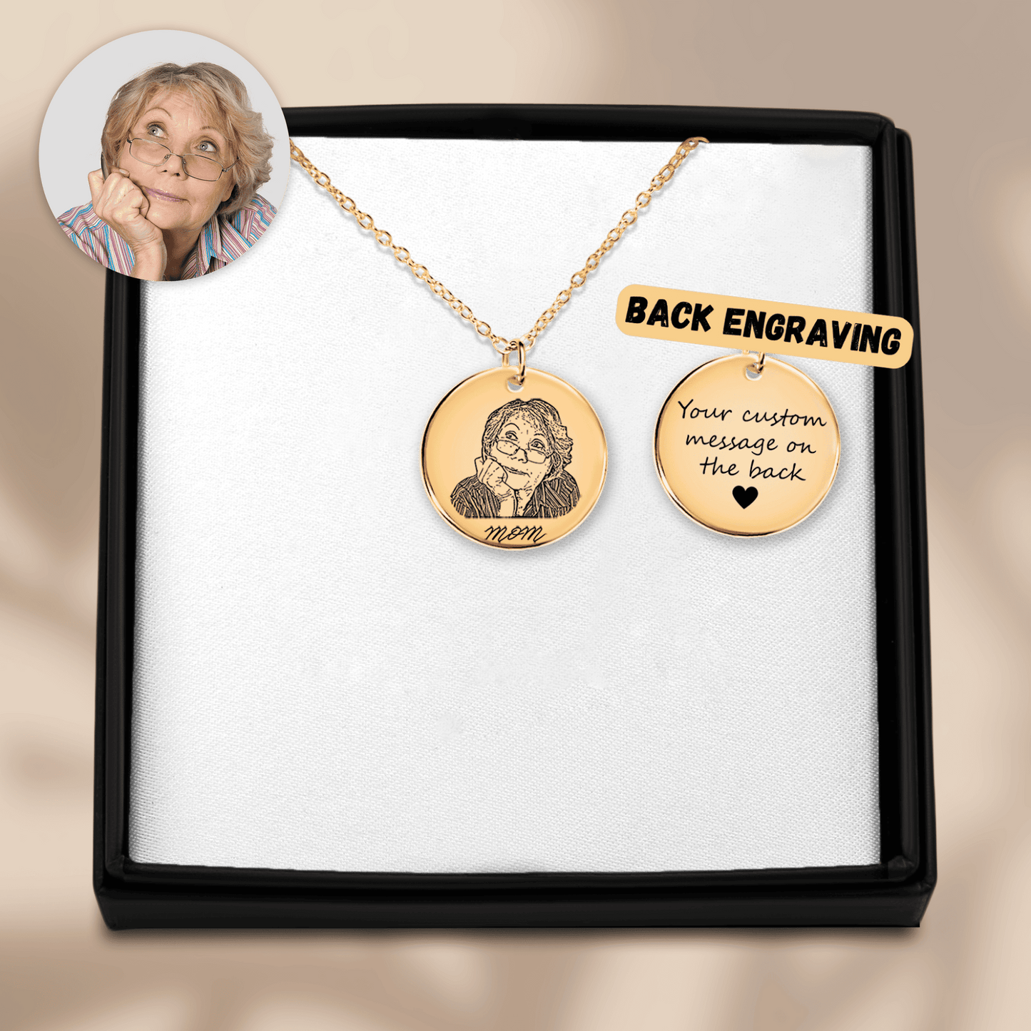 Portrait Coin Necklace