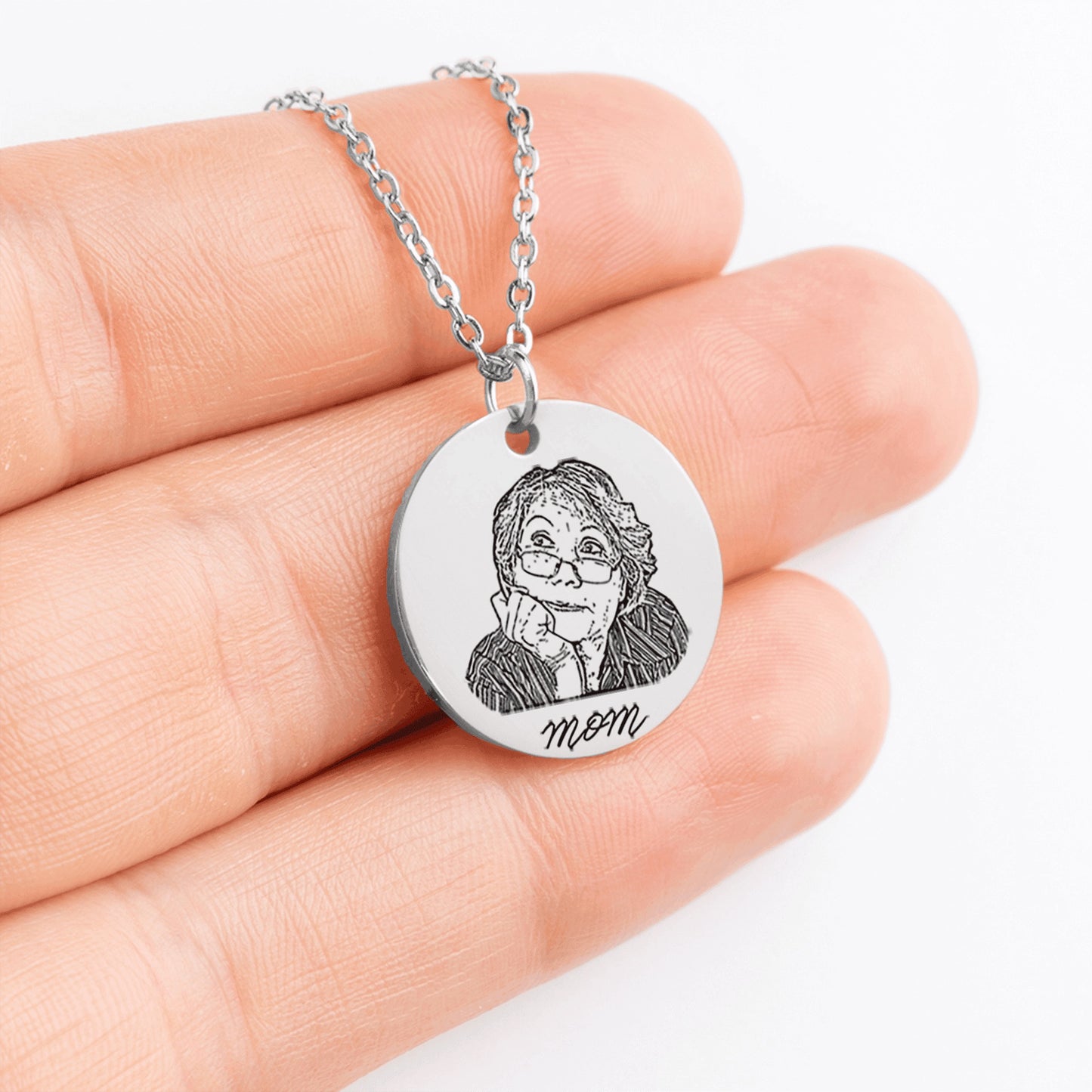 Portrait Coin Necklace