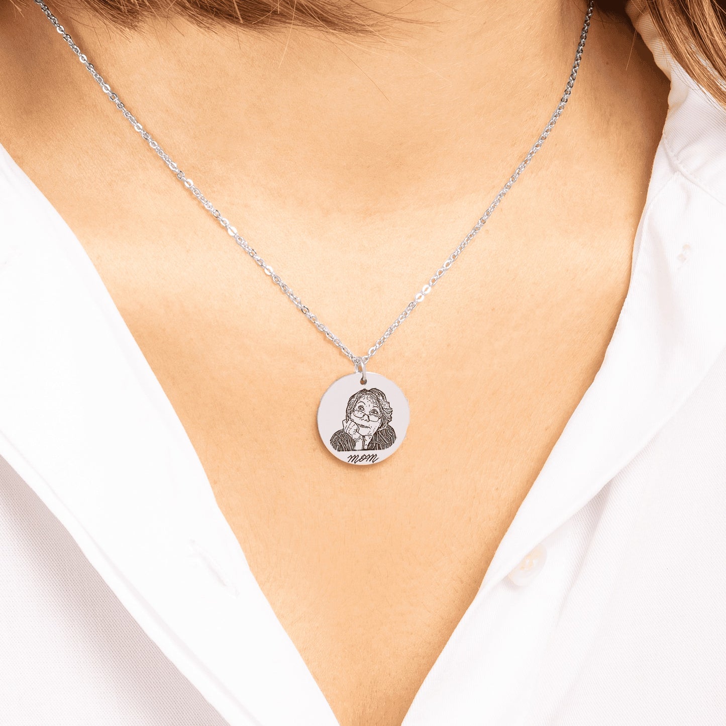 Portrait Coin Necklace
