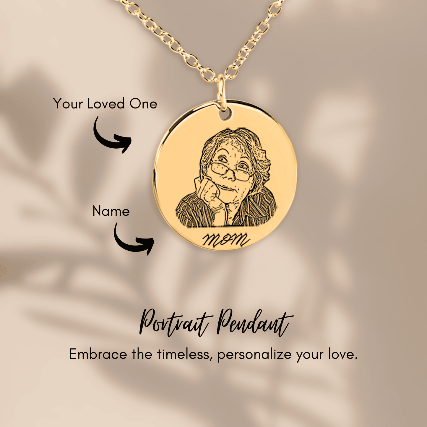 Portrait Coin Necklace