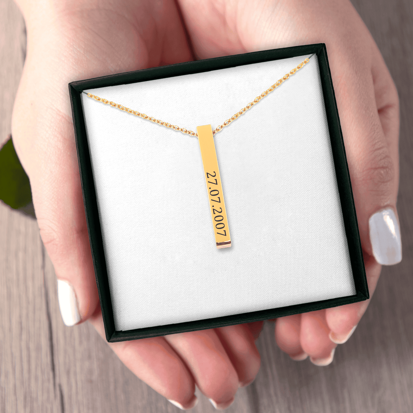 Custom Date Bar Necklace