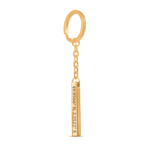 Coordinates Keychain