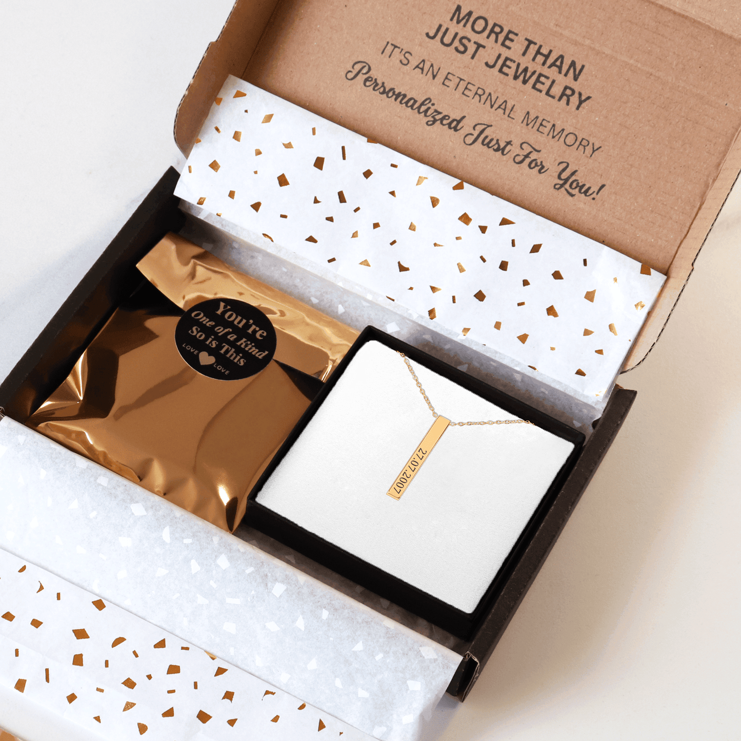 Custom Date Bar Necklace