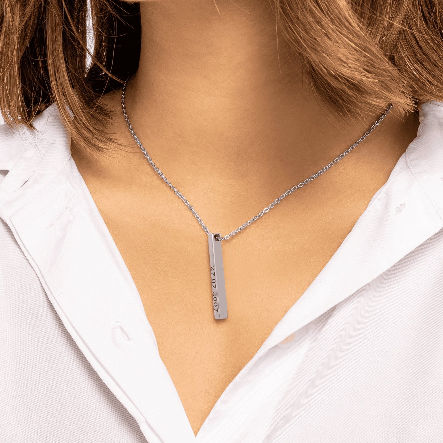 Custom Date Bar Necklace