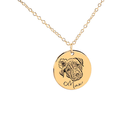 Dog Portrait Necklace