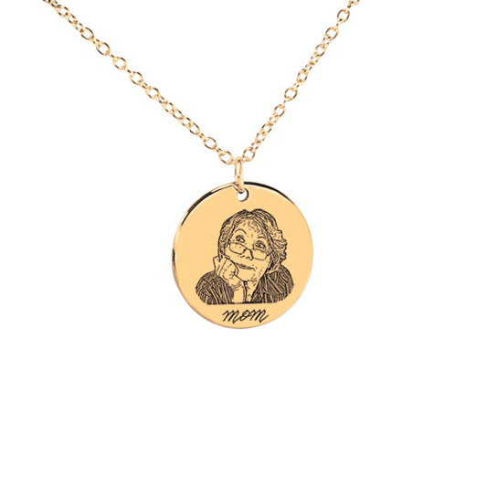 Portrait Coin Necklace