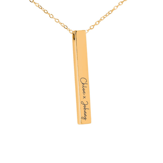 Custom Names Bar Necklace