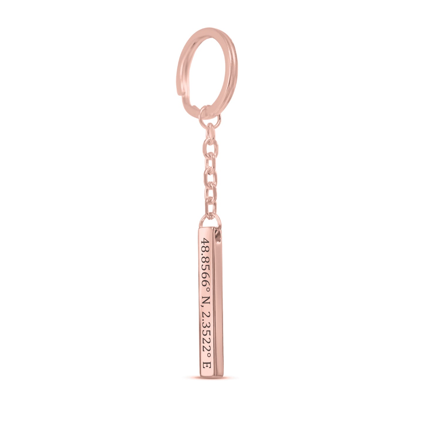 Coordinates Keychain