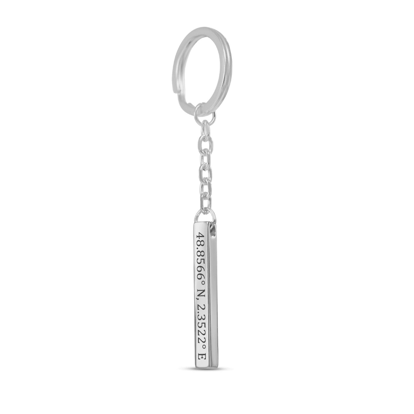 Coordinates Keychain