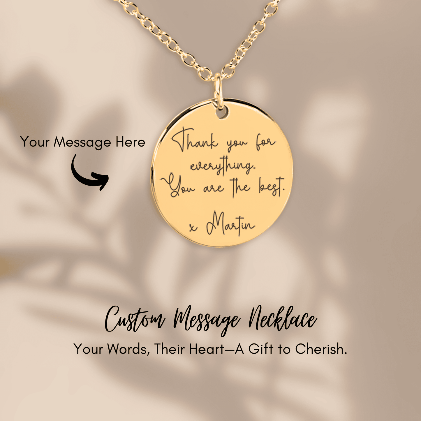 Custom Message Necklace