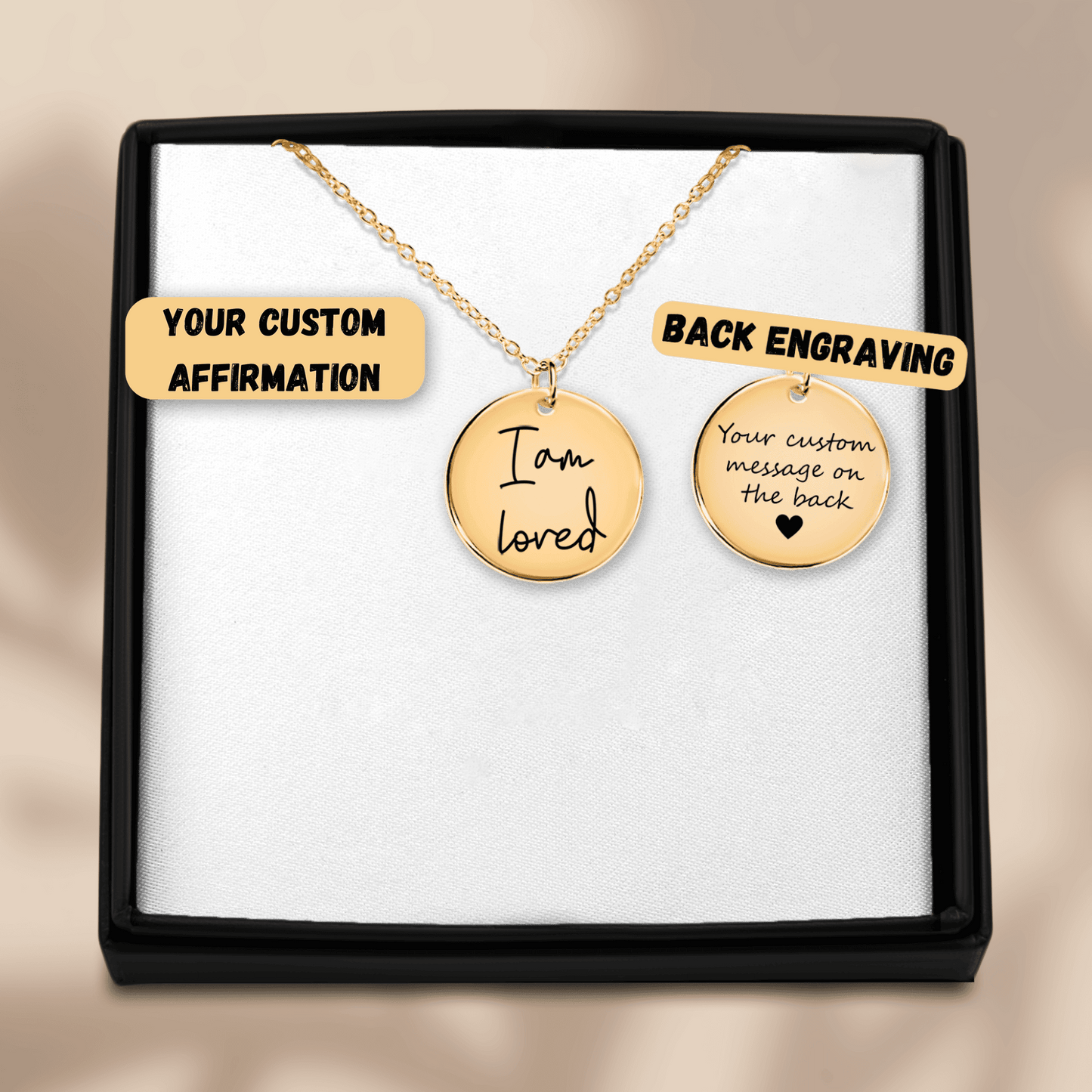 Affirmations Coin Necklace